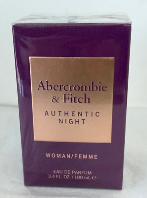 AUTHENTIC NIGHT by Abercrombie & Fitch | Women s 3.4 Oz. Eau De Parfum | SEALED