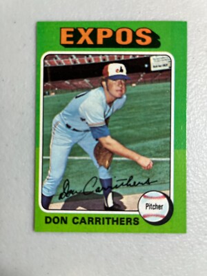1975 Topps Don Carrithers #438 Exmt set break combo shipping surface bubble