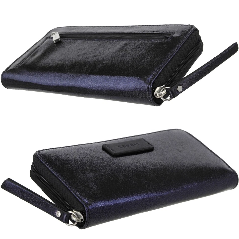 ESPRIT Damen Geldbeutel, DARK-OCEAN-BLUE, Geldtasche Geldbörse Portemonnaie Blau - Bild 2 von 4