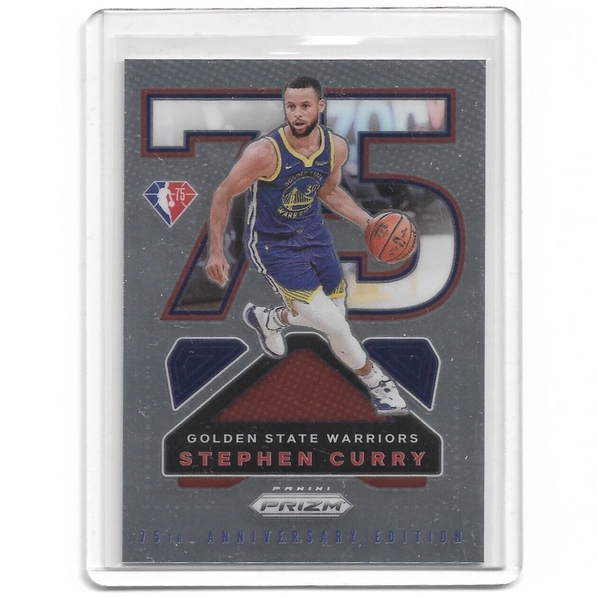 2021-22 Panini Prizm Stephen Steph Curry 75th Anniversary Edition #14 SSP