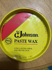 SC Johnson Paste Wax Original Formula 16 oz Tin Can Discontinued 75% Full Used