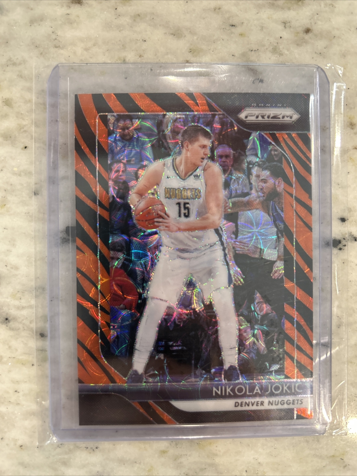 2018-19 Panini Prizm Prizms Choice Tiger Stripe #92 Nikola Jokic SP NUGGETS