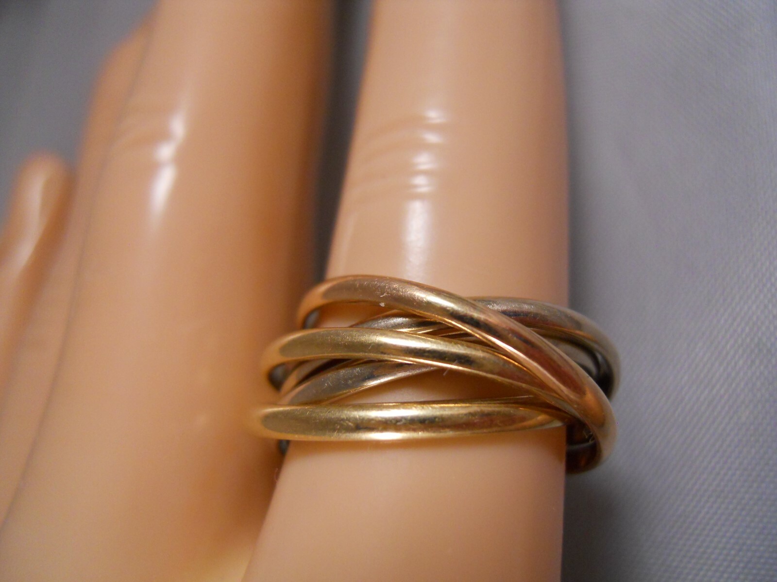 UNOAERRE 18K YELLOW GOLD ROSE GOLD WHITE GOLD 5 E… - image 6