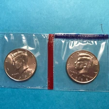 1998 P&D Kennedy Half Dollars UNC Mint Cello.   FREE SHIP