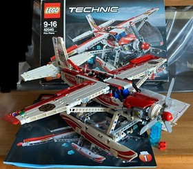 LEGO TECHNIC 42040 FIRE PLANE Played Complete Instruction Box Double Build