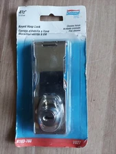 NATIONAL HARDWARE N183-780 KEYED HASP LOCK 4-1/2" CHROME H2 V827