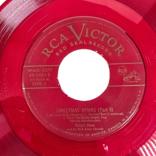 Christmas Hymns and Carols RCA Red Seal Records 45 RPM Holiday Box Set of 3 USA - Picture 14 of 23