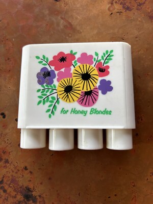SUPER SALE! Big Clairol Lipstick Honey Blondes Compact 4 To Go UNUSED 60 s