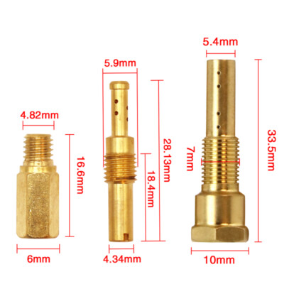 ポーセラーツ　金油セット Carburetor Main/Pilot Jets Needle Holder Nozzle Atomiser for PE 26