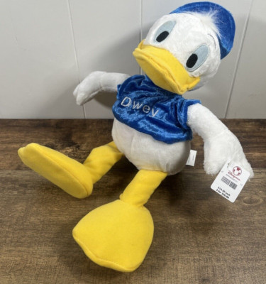 Dewey Duck Disney Store 10'' Stuffed Animal Plush READ