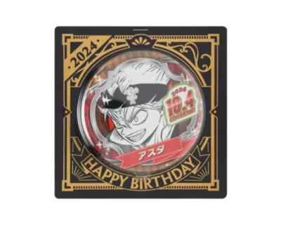 Black Clover Asta Birthday 2024 Acrylic Stand Tin Badge Set Jump