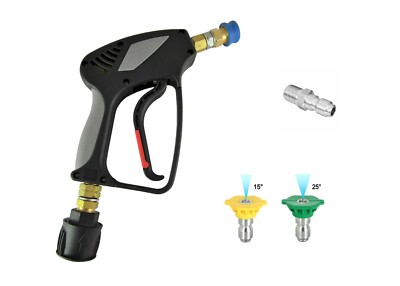 Schwerlast Schnellspannpistole + Waschdüsen & Q/R Adapter Nilfisk Einlass