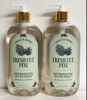 2-Pack Fresh Cut Pine Refreshing Hand Soap w/ Eucalyptus Oil 21.5 fl oz Each