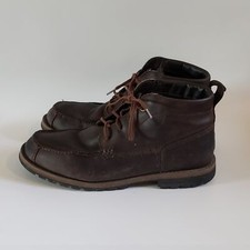 Timberland Grantly Chukka Leather MOC Toe Ankle Dark Brown 