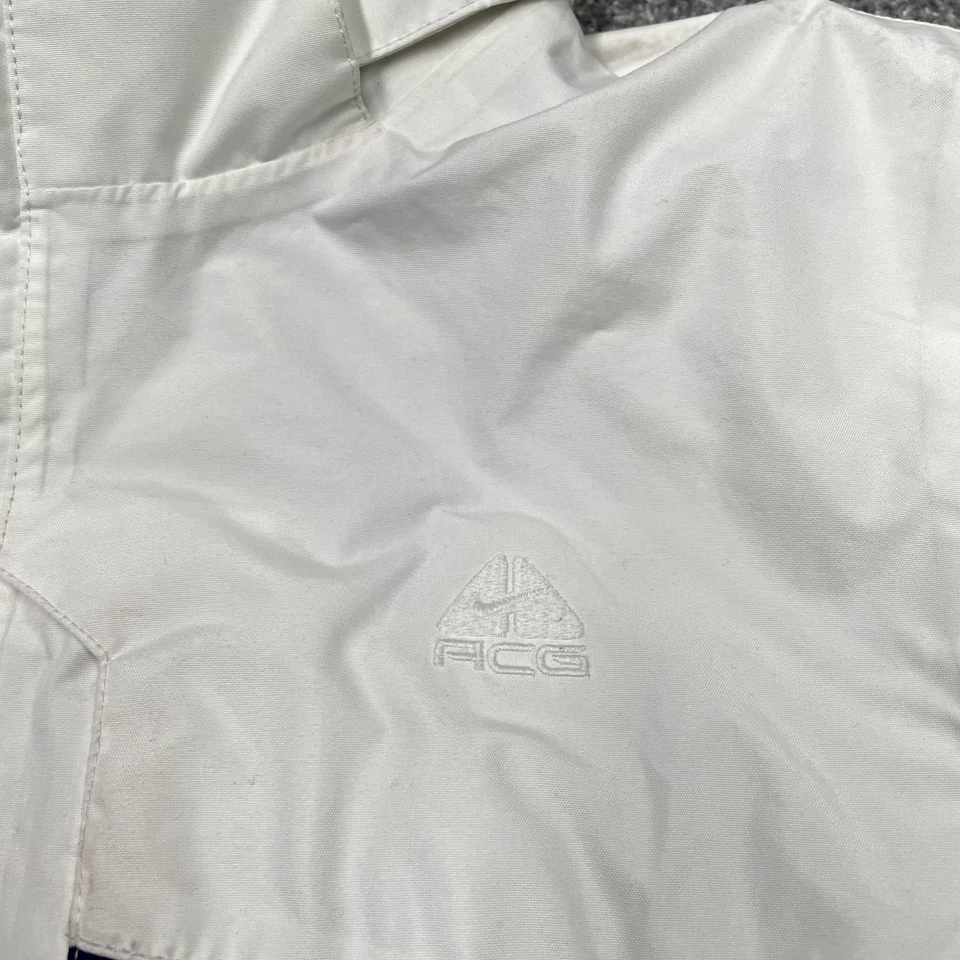 Nike Chaqueta Mujer Grande Blanco Rosa Cremallera Vintage ACG Abrigo Pesado Invierno Exterior Foto 3 de 4