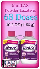 Miralax Powder Laxative 68 Doses, 40.8 Ounces ( 1156 grams )
