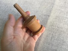 Boîte à poudre talc Vers 1900 & Bois Tourné France gants bébé