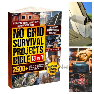 2025 No Grid Survival Projects (Paperback) 13 in1: 2500+ Days， English（Language）