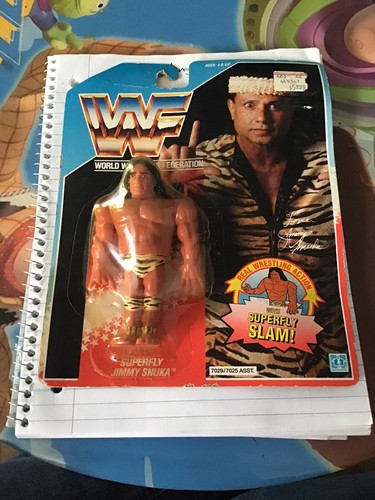 Vintage 1990 WWF SUPERFLY JIMMY SNUKA  FIGURE HASB...