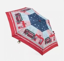 NWT Radley London Holiday Christmas Window Shopping Umbrella Scottie