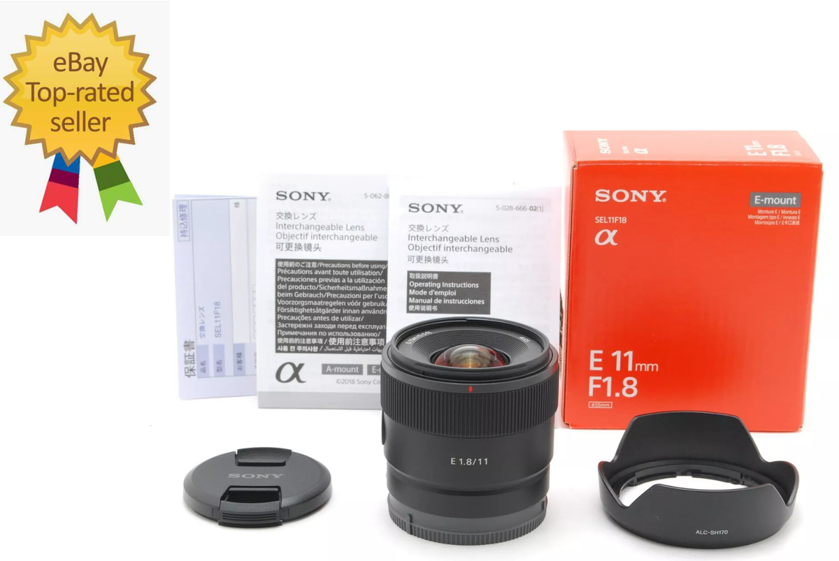 美品】SONY E 11mm F1.8 レンズ SEL11F18付属品完備 ソニー「E 11mm F1.