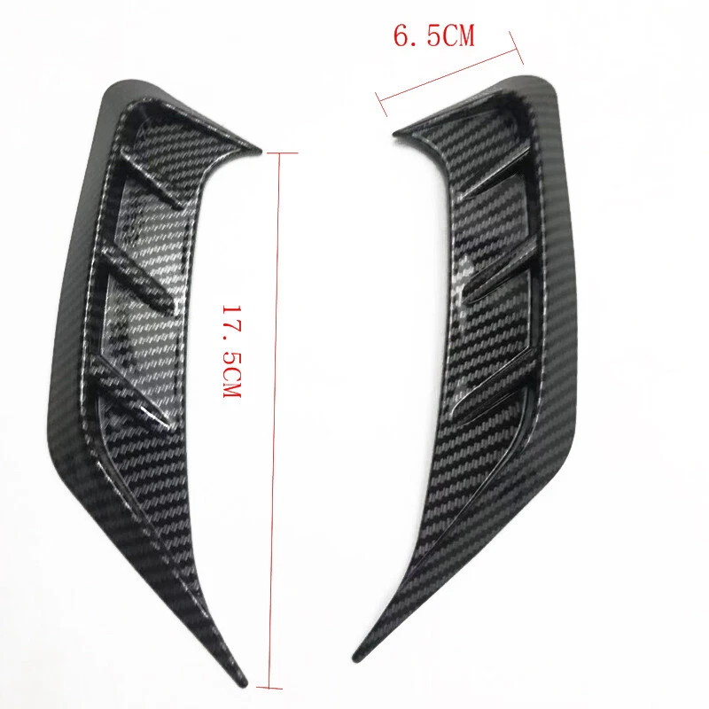 1Pair Modified Carbon Fiber Vehicle Headlight Eye Lid Eyelids Cover ABS Plastic - Изображение 3 из 4