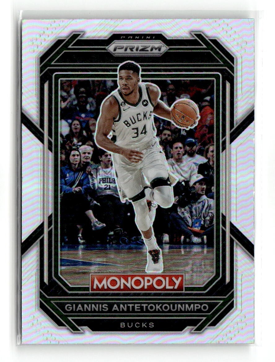 2022-23 Panini Prizm Monopoly - Giannis Antetokounmpo #49 Silver Prizm