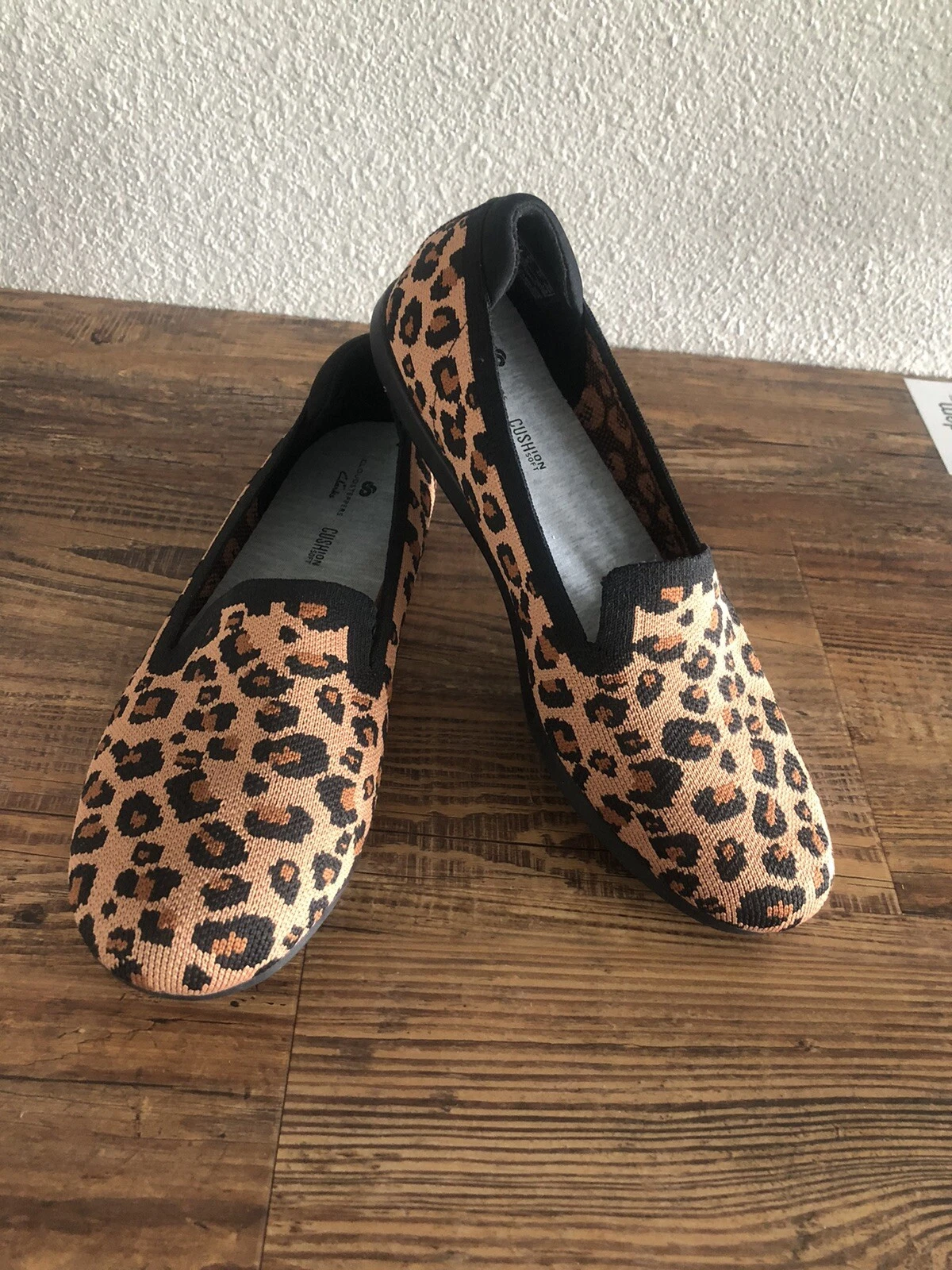 CLOUDSTEPPERS Clarks maglia lavabile Carly Dream marrone leopardo US 6 5 M NUOVO comfort