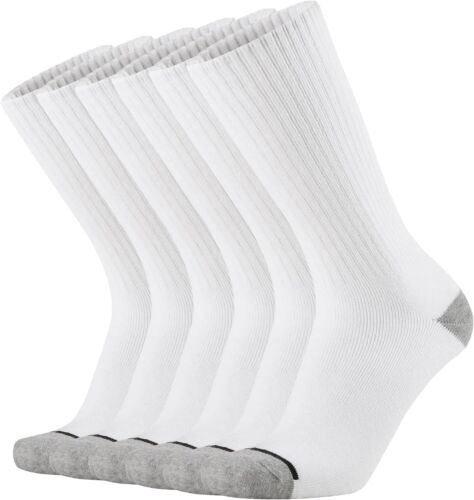 Athletic Thick Warm Heavy Duty Steel Toe Boot Cotton Full Cushion Crew Socks - Picture 26 of 40