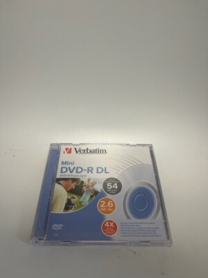 10 PCS NEW TOP QUALITY VERBATIM 95426 3.5'' MINI DVD-R DL, 2.6GB, 4X, FREE SHIP