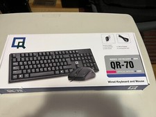 QR-70 Wired Keyboard and Optical Mouse Bundle New in Box