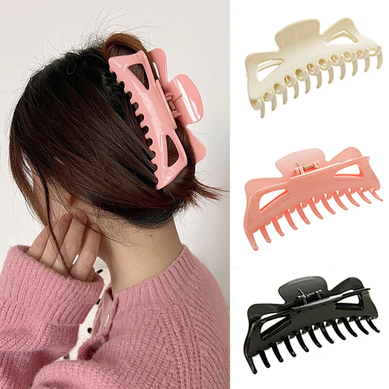 Women Ladies Large Hair Claw Clamps Clips Butterfly Claw Clamp Hair  Accessories