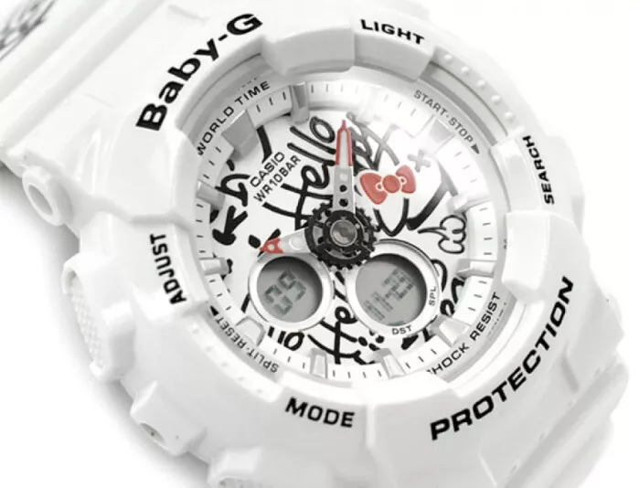 Sanrio Hello Kitty CASIO BABY-G White Collaboration Model Wristwatch Japan