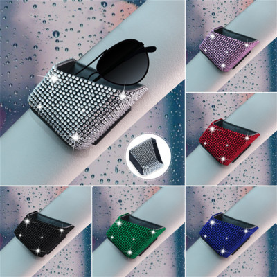 2PCS Bling Car Accessories For Women Phone Card key Organizer Storage Bag Holder