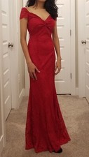 Stunning Red Prom Dress Size XS , lace
