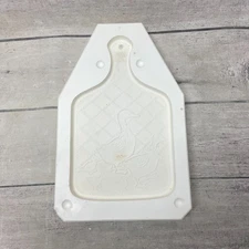 Byron Molds Ceramic Casting Mold Duck & Ducklings Cutting Board #BH-1482