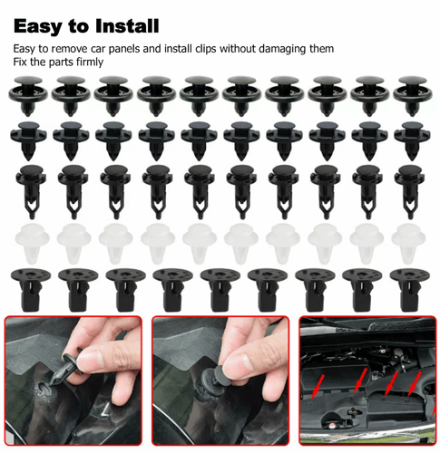 100x Apto para TOYOTA Panel de ajuste Clips Guardabarros Empuje Pin Remache 7 8 9mm Motor - Imagen 6 de 10