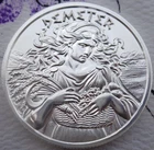 1 oz. DEMETER Greek Mythology Series #13 rounds BU .999 fine silver