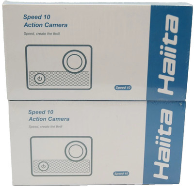 2X Haiita Speed 10 Black Native 5K Video Resolution Waterproof Action Camera New