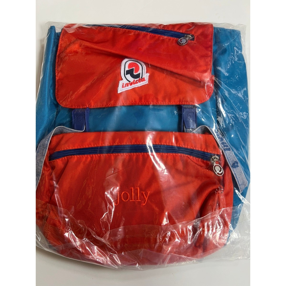 Invicta Jolly III Vintage Icon Backpack Orange/Blue/Denim NEW Invicta Jolly III Vintage Icon Backpack Orange/Blue/Denim  main image 2