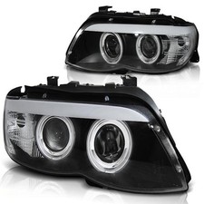 Xenon Scheinwerfer Angel Eyes passend f�r BMW X5 E53 Facelift Bj. 03-06 Schwarz