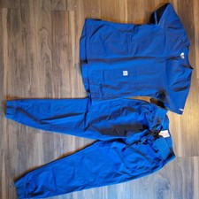 Carhartt Scrubs Set - Ladies Modern Fit Top Small Bottoms M - Navy Blue