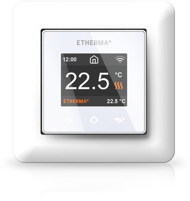 Etherma eTOUCH-PRO-1-W Smart-Thermostat mit Wi-Fi und App-Steuerung, 5-40°C, 16A