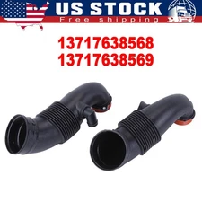 Left Right Engine Air Intake Hose Outlet Duct Pipe For 2014-2019 BMW X5 X6 4.4L
