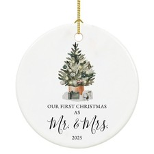 Our First Christmas Married Ornament 2025, Just Married Gifts for Couple, Mr ...