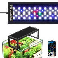 18W 6 Rows WRGB LED Aquarium Light, 24/7 Mode with One Touch Time Calibration...