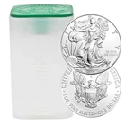 2001 Roll of 20 - $1 American Silver Eagle 1 oz Coins BU -Brilliant Uncirculated