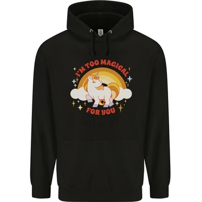 Unicorne Je Suis Trop Magique Pour Toi Sweat À Capuche Pour Hommes 80% Coton - Photo 1/4