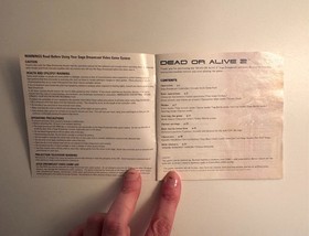 Dead or Alive 2 - Sega Dreamcast (2000) Complete With Manual