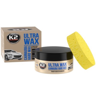 CARNAUBA HARTWACHS MIT SCHWAMM FÜR LACKARBEITEN K2 ULTRA WAX 250G K073